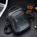 Men's Retro Leather Bag Handbags Crossbody Bag Cowhide Zipper Daily Office & Career Black Brown