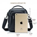 Men's Retro Leather Bag Handbags Crossbody Bag Cowhide Zipper Daily Office & Career Black Brown
