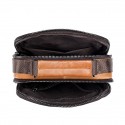 Men's Sling Bags Crossbody Bag Cowhide Zipper Vintage Daily Black Brown