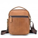 Men's Messenger Bag Shoulder Strap Shoulder Messenger Bag Crossbody Bag Cowhide Zipper Daily Office & Career Dark Brown Black Brown Coffee
