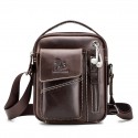 Men's Messenger Bag Shoulder Strap Shoulder Messenger Bag Crossbody Bag Cowhide Zipper Daily Office & Career Dark Brown Black Brown Coffee