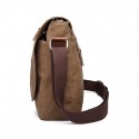 Men's Canvas Bag Messenger Bag Crossbody Bag Solid Color Daily Office & Career Black Dark Gray Coffee