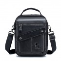 Men's Unisex 2022 Crossbody Bag Polyester Nappa Leather Zipper Plain Fashion Daily Outdoor Black Brown