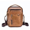 Men's Unisex Retro 2022 Crossbody Bag Nappa Leather Cowhide Vintage Fashion Daily Formal Outdoor Dark Brown Black Brown