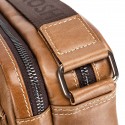 Men's Unisex 2022 Messenger Bag Crossbody Bag Cowhide Zipper Leather Fashion Daily Formal Outdoor Brown