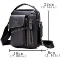 Men's Messenger Bag Shoulder Messenger Bag Crossbody Bag Nappa Leather Zipper Daily Office & Career Light Coffee Dark Brown Black