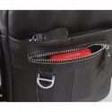 Men's Bum Bag Messenger Bag Crossbody Bag Cowhide Zipper Solid Color Daily Date Office & Career