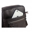 Men's Bum Bag Messenger Bag Crossbody Bag Cowhide Zipper Solid Color Daily Date Office & Career