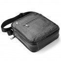 Men's Leather Bag 2022 Messenger Bag Crossbody Bag Genuine Leather Zipper Solid Color Casual Daily Office Black Brown