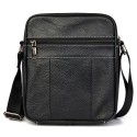 Men's Leather Bag 2022 Messenger Bag Crossbody Bag Genuine Leather Zipper Solid Color Casual Daily Office Black Brown