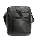 Men's Leather Bag 2022 Messenger Bag Crossbody Bag Genuine Leather Zipper Solid Color Casual Daily Office Black Brown