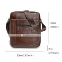 Men's Leather Bag 2022 Messenger Bag Crossbody Bag Genuine Leather Zipper Solid Color Casual Daily Office Black Brown