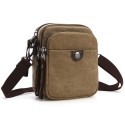 Men's Evening Bag 2022 Canvas Bag Crossbody Bag Canvas Zipper Solid Color Daily Outdoor Black Gray Army Green Khaki