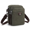 Men's Evening Bag 2022 Canvas Bag Crossbody Bag Canvas Zipper Solid Color Daily Outdoor Black Gray Army Green Khaki