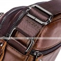 Men's Messenger Bag Crossbody Bag Cowhide Zipper Daily Outdoor Black Brown