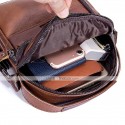 Men's Messenger Bag Crossbody Bag Cowhide Zipper Daily Outdoor Black Brown