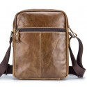 Men's Messenger Bag Shoulder Messenger Bag Crossbody Bag Cowhide Zipper Solid Color Daily Outdoor Black Brown Yellow