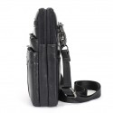 men's leather cowhide mini messenger bag crossbody bag pouch 7 inch waist bag with belt, retro phone bag