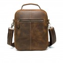 Men's Chain Bag Messenger Bag Crossbody Bag Cowhide Zipper Daily Going out Coffee