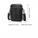 Men's Bum Bag Messenger Bag Sling Bags Fanny Pack Mobile Phone Bag Crossbody Bag Nappa Leather Cowhide Zipper Daily Black
