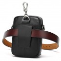 Men's Bum Bag Messenger Bag Sling Bags Fanny Pack Mobile Phone Bag Crossbody Bag Nappa Leather Cowhide Zipper Daily Black
