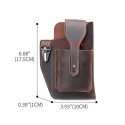 men's leather mobile phone bag cowhide belt bag pockets new wear belt leather mobile phone bag sports tactical pockets men