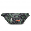 Unisex 2022 Bum Bag Messenger Bag Fanny Pack Polyester Zipper Camo / Camouflage Sports Outdoor Green Blue Purple Fuchsia
