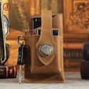 new crazy horse leather mobile phone waist bag construction site men's bag retro men's waist bag sports tactical leather phone belt bag