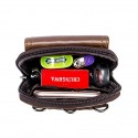 Men's Messenger Bag Fanny Pack Cowhide Zipper Plain Daily Outdoor Black Brown