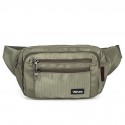 Unisex Bum Bag Fanny Pack Oxford Cloth Zipper Plain Daily Outdoor Black Army Green Red