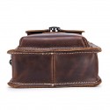 Men's Bum Bag Messenger Bag Fanny Pack Shoulder Messenger Bag Cowhide Zipper Solid Color Daily Outdoor Brown