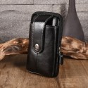 Men's 2022 Bum Bag Fanny Pack Cowhide Buttons Zipper Plain Daily Formal Outdoor Black Brown Coffee