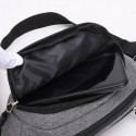 Men's Unisex Bum Bag Messenger Bag Fanny Pack PU Leather Canvas Zipper Solid Color Outdoor Blue Black Gray Purple