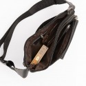 Men's Unisex Bum Bag Messenger Bag Fanny Pack Cowhide Zipper Daily Outdoor Dark Brown Black Yellow