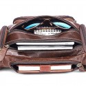 Men's Retro Bum Bag Messenger Bag Fanny Pack Nappa Leather Cowhide Zipper Daily Outdoor Light Coffee Dark Coffee Brown