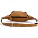 Men's Bum Bag Messenger Bag Fanny Pack Nappa Leather Cowhide Zipper Daily Blue Black Brown Coffee