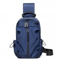 Men's Unisex Sling Shoulder Bag Nylon Zipper Solid Color Daily Office & Career Black Blue Grey