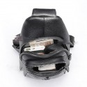 Men's Sling Shoulder Bag Nappa Leather Cowhide Zipper Crocodile Daily Black