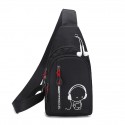 Men's Messenger Bag Sling Shoulder Bag Chest Bag Daily Blue Black Gray Red