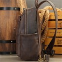 Men's Sling Shoulder Bag Crossbody Bag Nappa Leather Cowhide Zipper Solid Color Daily Black Coffee
