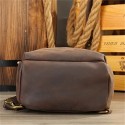 Men's Sling Shoulder Bag Crossbody Bag Nappa Leather Cowhide Zipper Solid Color Daily Black Coffee