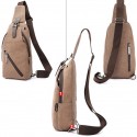 Men's Retro Canvas Bag Sling Shoulder Bag Canvas Zipper Solid Colored Daily Going out Blue Black Gray Army Green