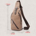 Men's Retro Canvas Bag Sling Shoulder Bag Canvas Zipper Solid Colored Daily Going out Blue Black Gray Army Green