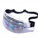 Women's Fanny Pack Sling Shoulder Bag PU Leather Zipper Vintage Daily Office & Career Blue Purple Silver
