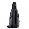 Chest bag men's leather chest bag head leather casual men's Messenger Bag Shoulder Bag