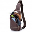 Chest bag men's leather chest bag head leather casual men's Messenger Bag Shoulder Bag