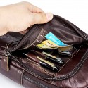 Chest bag men's leather chest bag head leather casual men's Messenger Bag Shoulder Bag