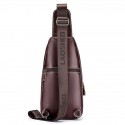 Chest bag men's leather chest bag head leather casual men's Messenger Bag Shoulder Bag