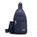 Men's Sling Shoulder Bag Nylon Zipper Solid Color Daily Office & Career Green Blue Black Gray