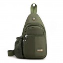 Men's Sling Shoulder Bag Nylon Zipper Solid Color Daily Office & Career Green Blue Black Gray